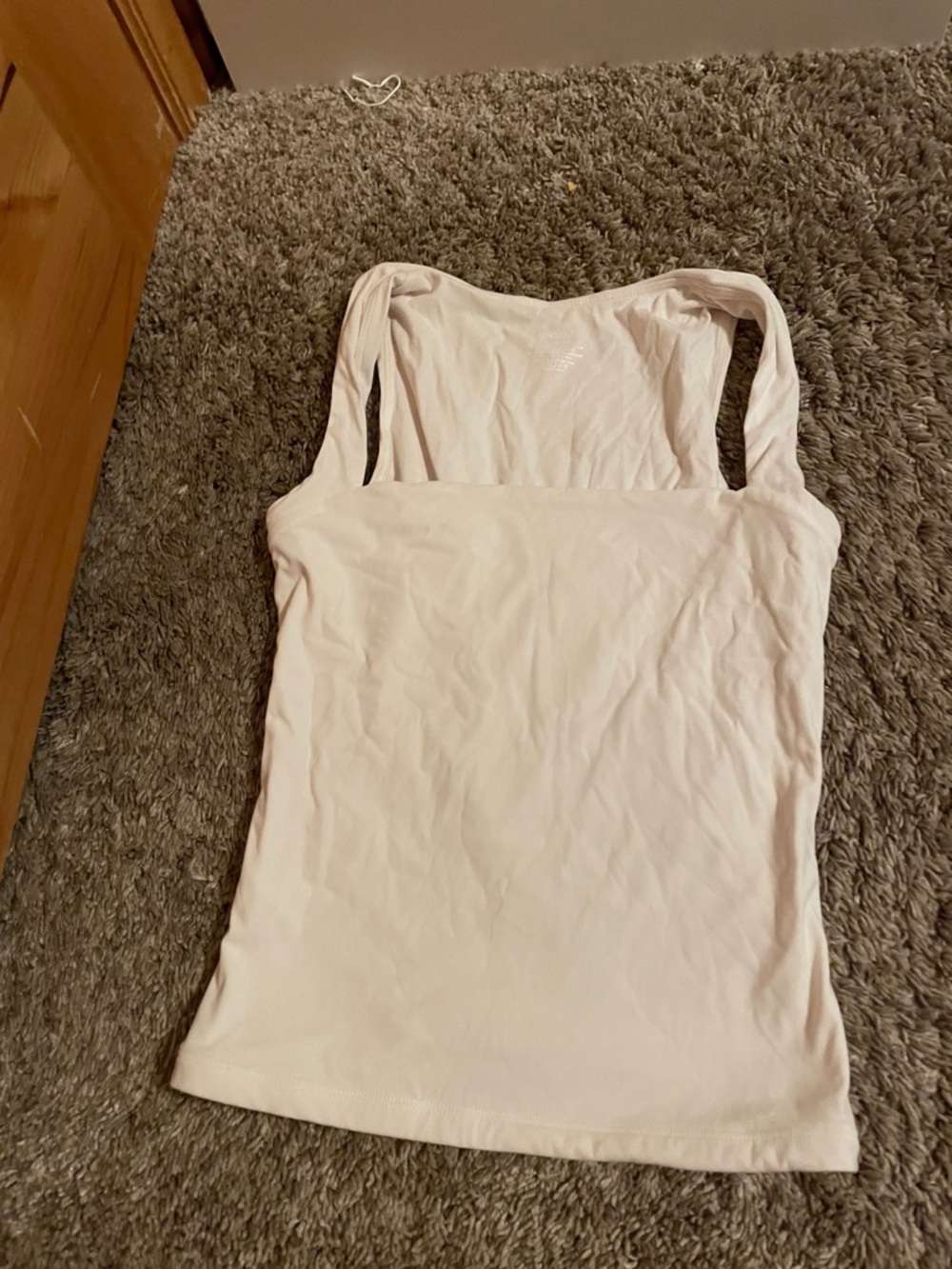 Square Neck Light Pink Women’s Tank Top